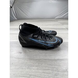 Nike Mercurial Superfly 8 Academy MG Kids Youth Soccer Cleats Black Shoe Size 6